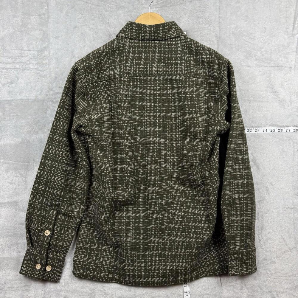 NWT Common People Shirt Men Sz S Shacket Overshirt Plaid Granby Luxe Knit $209 - Picture 3 of 10